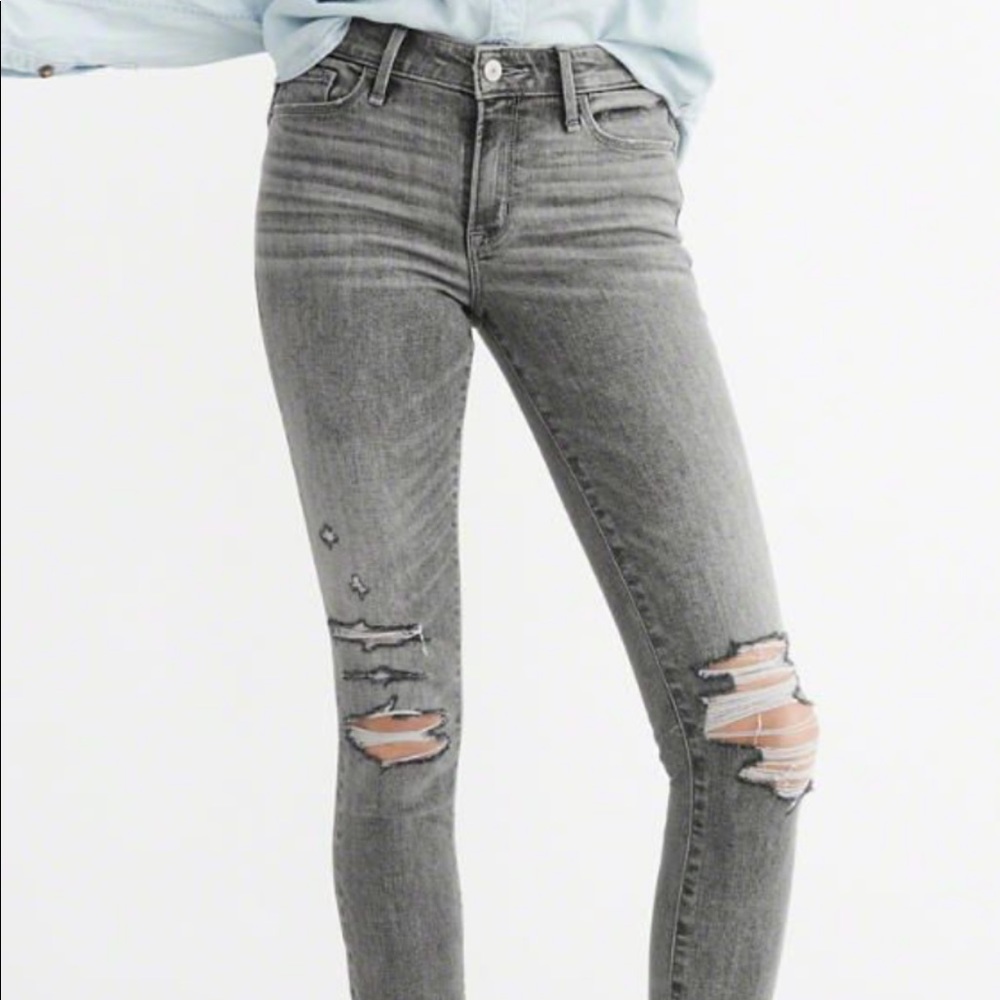 Abercrombie Grey Skinny Jeans